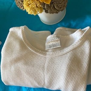 Thermal top New w/out tags Partners Intimates white Cotton/Poly Size Large